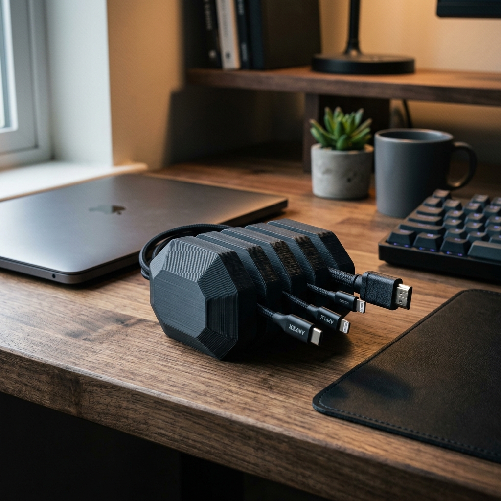3D Printed Desktop Cable Organizer